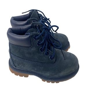 Timberland Blue Nubuck Premium Waterproof Boots TODDLER Size 7 (3783A)